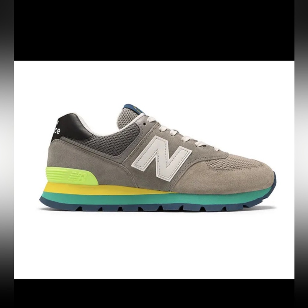 NIB NEW BALANCE 574 ML574DSJ Mens Sneakers Rugged Gray/Multi Sizes